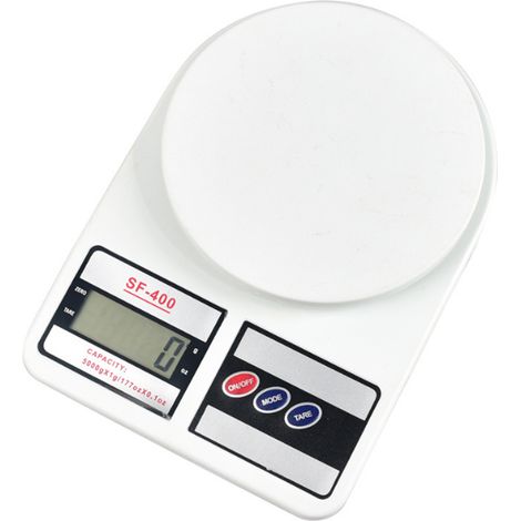 Balance de cuisine électronique numérique multifonctionnelle - écran LCD - capacité de pesée maximale de 10 kg/353 oz, pour peser avec précision les ingrédients de cuisine ou de pâtisserie. (1/5)