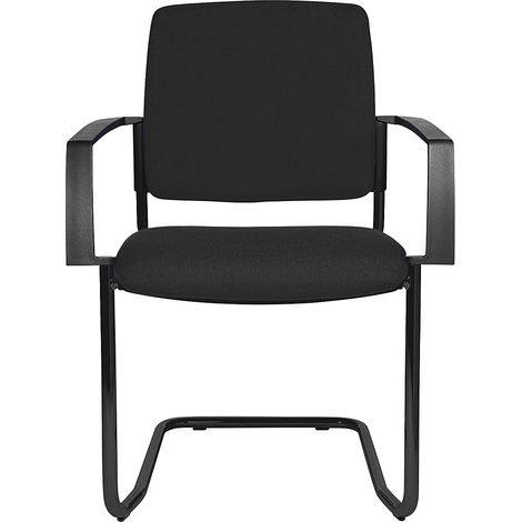 Topstar, Chaise rembourrée empilable, chaise à piétement luge, (1/4)