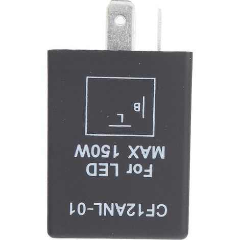2-poliges LED-Blinkrelais, normalerweise offen, staubgeschütztes Blinkmodul für Kfz-Elektronik