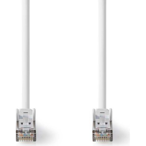 Cable de red Cat 8.1  S/FTP  RJ45 macho  RJ45 macho  1.00 m  Redondo  LSZH  Blanco  Label