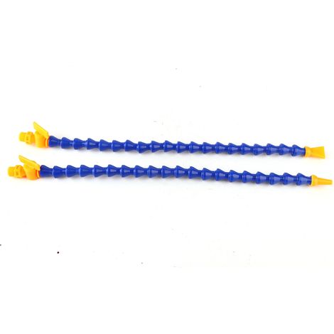 Lot de 12 tuyaux flexibles de refroidissement pour eau et huile, à nez plat et rond, pour tours et machines CNC (1/5)