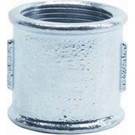 10PZ MANICOTTO FF CON FILETTATURA DX SX IN GHISA ZINCATA - FF 1/2" destra/sinist