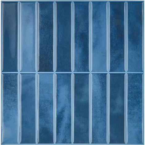 Lot de 5 Carreaux de Crédence 3D Autocollants (25x25 cm) - Panneaux Muraux Imperméables Autoadhésifs pour Cuisine et Salle de Bain, Installation Facile (1/5)