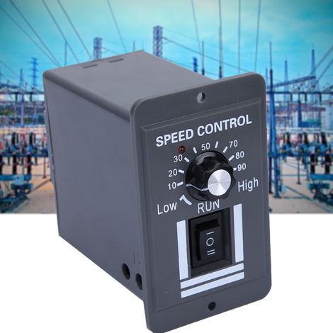 DC 12-60V 40A PWM Drehzahlregler für Bürstenmotoren mit Vorwärts-/Linkslauf-Umschalter (1/5)