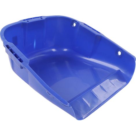 Pelle à poussière robuste en plastique, grande capacité, double poignée, résistante à l'usure, pour le séchage des grains, bleue