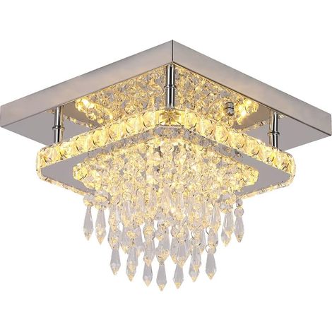 led Lámpara de Techo Moderno de Cristal Iluminación de Techo para Salón Cocina Dormitorio Comedor - Luz Cálida (1/5)