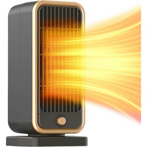 Meilleurs radiateurs d'appoint portables, petit radiateur céramique de 500 watts, chauffage rapide en 3 secondes, mini-radiateur personnel avec protection contre la surchauffe et le basculement. Très (1/4)