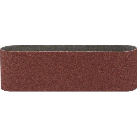 Bande abrasive Bosch grain 80 rouge 75x457 mm pack 3 (1/5)