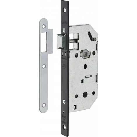 THIRARD - Serrure encastrable Monomax NF pour porte intérieure, axe 40mm, bouts carrés, têtière noire - THIRARD (1/2)