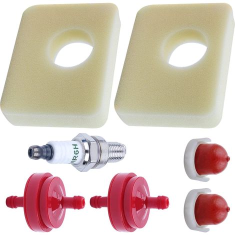 2 Pack 799579 Air Cleaner Foam Filter for 09P602 09P702 300E 450E 500E Series Engines with Fuel Filter Primer Bulb Spark Plug (1/5)