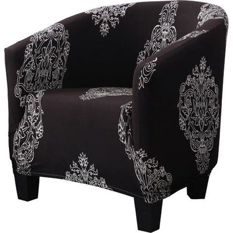 Housse de Fauteuil Cabriolet Imprime Motif Housse de canapé Relax Club Chaise de Baignoire Housse de Fauteuil Extensible (1/5)