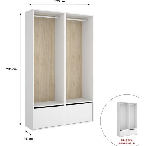 SUIT Armario Vestidor blanco natural (1/4)