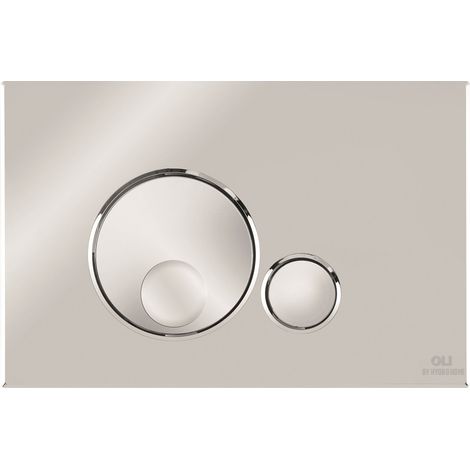 Placca doppio tasto Globe Cromo cassetta incasso Oli (1/3)