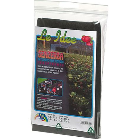 SCHWARZES TNT-TUCH FÜR MULCH MT.1,60X5 VLIESSTOFF 50GR/QM (1/2)