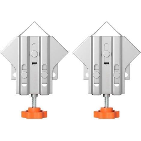 Lot de 2 pinces compactes à 90 degrés pour un rangement facile et un maximum d'utilité dans les ateliers (fermés) (1/5)