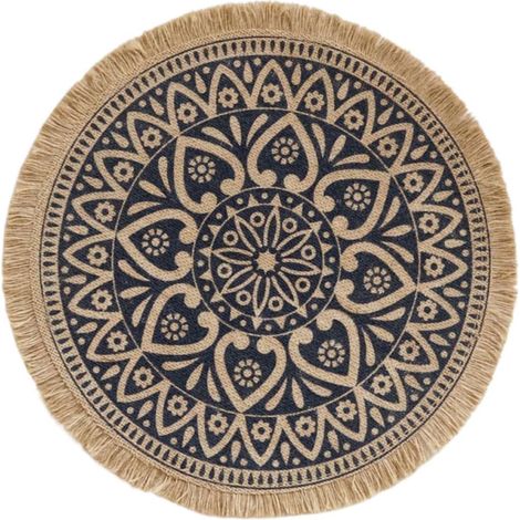 Set de Table Ménager en Jute Réutilisable et Facile à Laver pour Décoration de Table et Accessoire Photo Lors d'une Ambiance Festive (1/5)