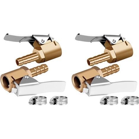 / Brass 1 / 4 Pouce Gonfleur de Pneu de Verrouillage Sur Air Chuck, Compresseur D'Air Des Pneus Gonfleur Chuck Extrémité Du Tuyau pour (1/2)