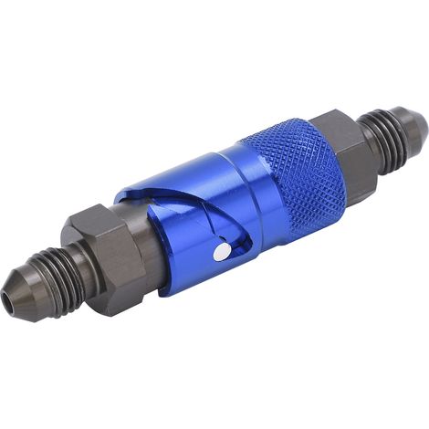 Adaptateur de raccord rapide pour conduite de frein, raccord en alliage d'aluminium pour tuyau de liquide d'huile/carburant, bleu (1/5)
