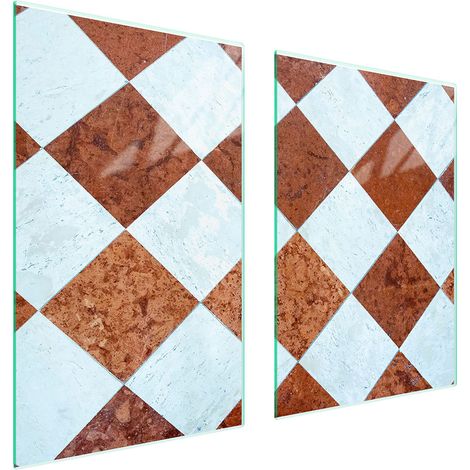 Plaque de protection en verre pour la cuisine, mosaïque 65x52 (1/5)