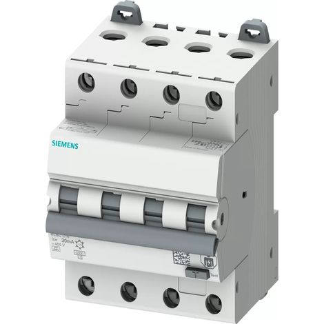 Siemens 5SU13466FP16 FI-Schutzschalter/Leitungsschutzschalter   Sicherungsgröße = 3 4polig 16 A 0.03 (1/2)