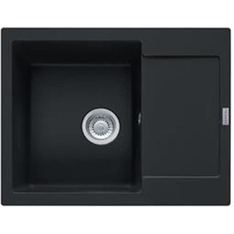Franke Einbauspüle Maris MRG 611-62 Fragranit+ Black Matt Excenterbedienung (Druckknopf) (1/4)