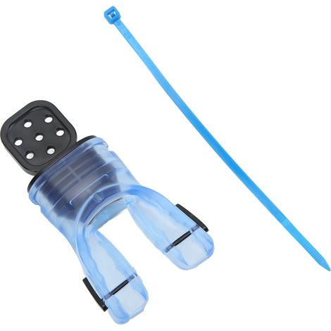 Embout buccal en thermoplastique TOOKE pour plongée tuba, deuxième étage détendeur, embout denté, bleu ciel (1/5)