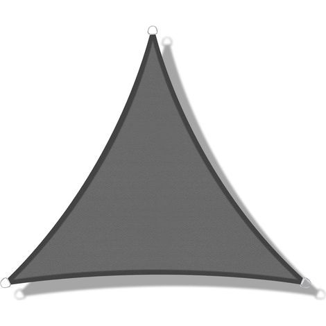 3x3x3m Triangle Shade Sail Breathable Shade Cloth for Outdoor Garden Terrace (1/5)