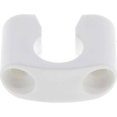 Lacet espagnolette collier en U en plastique blanc entraxe 36mm Volet Battant Fenêtre Butée Maintien (1/3)