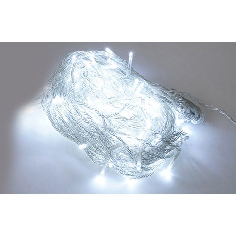 Luci di Natale Cascata Effetto Pioggia 180 LED 200x100 cm Luce Fredda Cavo 3m Trasparente (1/3)