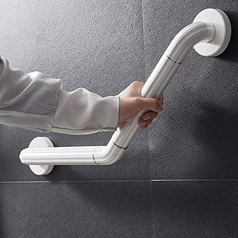 Haltegriff für das Badezimmer, ABS, weiß, Haltegriff für Behinderte, wasserdicht, rutschfest, Sicherheits-Badewannengriff, Haltegriff für die Dusche
