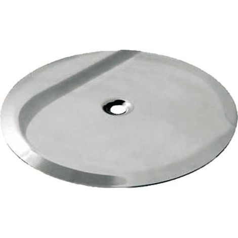PIATTELLO COPRISIFONE A PAVIMENTO INOX Ø130 mm