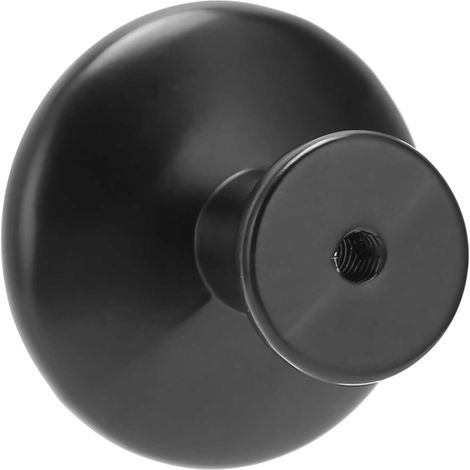 Poignée de meuble noire en alliage de zinc, bouton de tirage pour porte d'armoire, salle de bain et chambre. (1/5)