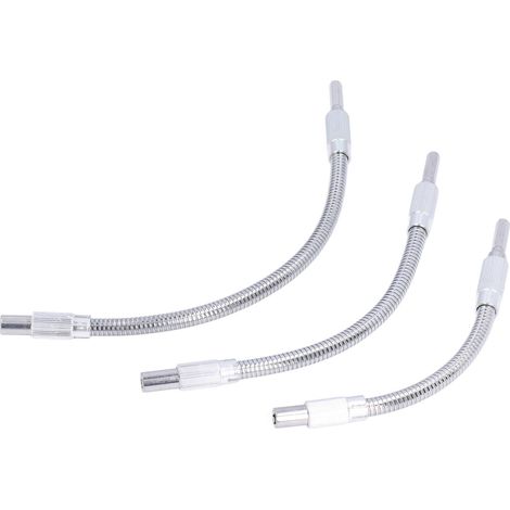 Set mit 3 flexiblen Bohrverlängerungen, 1/4-Zoll-Universaladapter, ausziehbarer Bohrerhalter, Zubehörset (1/5)
