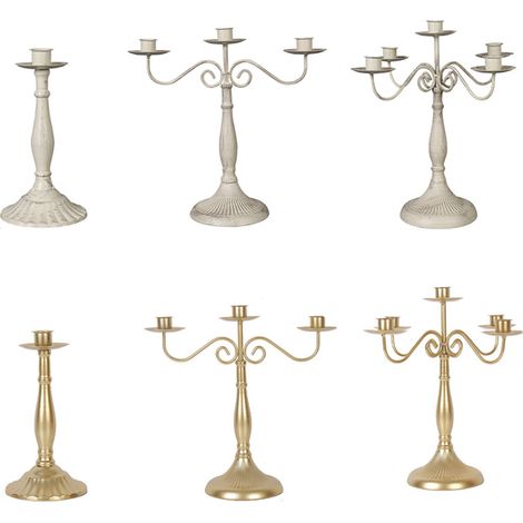 Support de bougies métal nordique à 3 branches pour décoration de table et centre de table