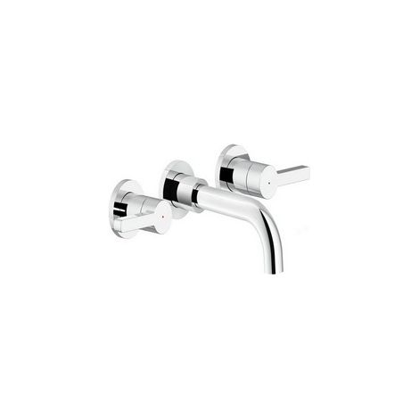 Parte esterna batteria 3 fori a parete per lavabo Nobili serie Lira LR116298/ET1CR  Cromato - Ottone