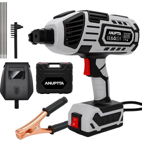Poste à Souder Portable Type Pistolet 4600W – Onduleur IGBT avec Écran LED, Courant Réglable pour Baguettes 1.6 à 3.2mm, Kit Complet Inverter MMA avec Coffret et Masque pour Acier et Fer (1/5)