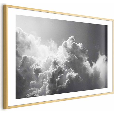 Plakat – Außergewöhnliches Phänomen: Die Sonne erhellt dunkle Wolken (1/4)