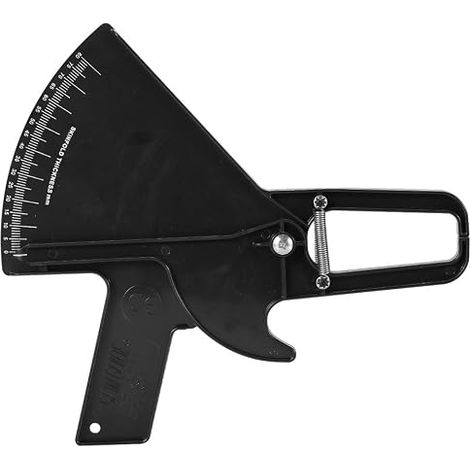 Body Vernier Caliper 0-80mm Body Fat Measuring Caliper Weight Loss Tester Fat Caliper for Fitness 2 Colours Black (1/5)