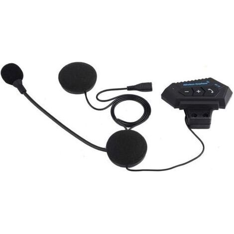 Intercom moto mains libres – Casque Hi-Fi Bluetooth V4.1 – Appels et musique – Autonomie 8h – Portée 20-30m (1/5)
