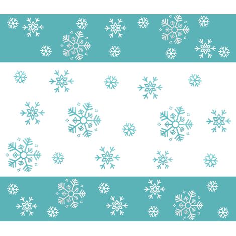 Tovaglia in lamina con fiocchi di neve ghiacciati, 220x130 cm