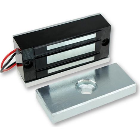 Serrure magnétique électrique 60KG/130LBS Contrôle d'accès Électronique Métal Verrou de Porte DC12V Fail Safe Type de NC pour la porte simple de système de sécurité (60KG/130LBS) (1/5)