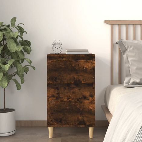 Bedside Cabinet Smoked Oak 40x35x70 cm vidaXL (1/5)