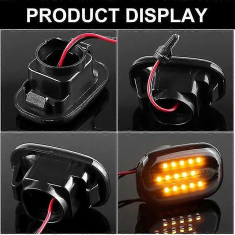 panneaux de clignotants latéraux dynamiques à LED pour Toyota Corolla E10/e11/e12 Yaris Verso Hilux Surf N21 Rx (1/4)