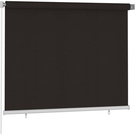 Tenda a rullo Tenda avvolgibile per Esterni 185(L)x140(A) cm Marrone HDPE (1/3)