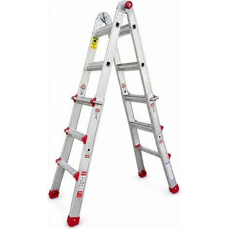 Escalera Telescópica Transformable TLS 4x4 de Aluminio (1/5)