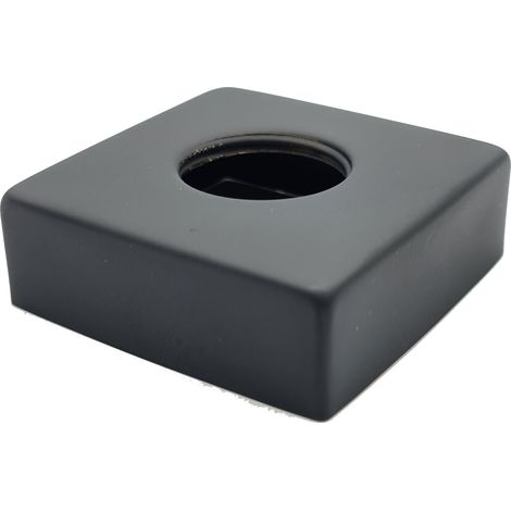 Hohe schwarze quadratische Rosette 3/4" (1/5)