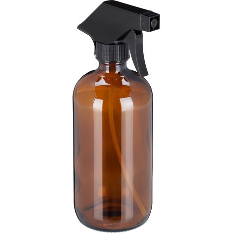 Lot de 2 pulvérisateurs verre bruns pour cheveux et plantes 22 x 7 x 10 cm en verre brun (1/5)
