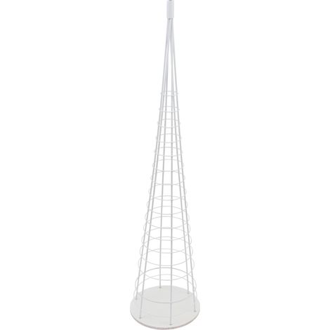 Arbre décoratif sapin de Noël décoratif en métal à personnaliser décoration intérieure 160 cm blanc 040008999 (1/5)