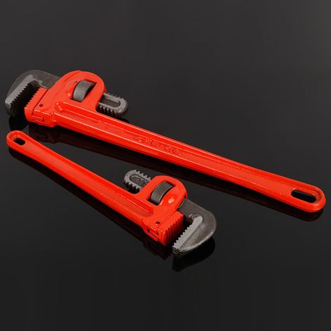 Rohrzange aus hochhartem, wärmebehandeltem Stahl, rot, für Installateure, 0,55 kg / 1,2 lb (1/5)