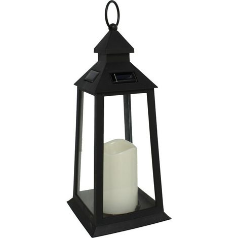 Lámpara portátil volteno chapel candle solar 14x31 cm
